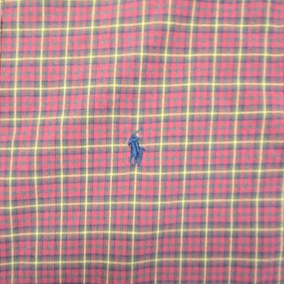 Ralph Lauren Classic Fit Plaid Shirt Red Green Checkered XL Long Sleeve - Picture 5 of 10